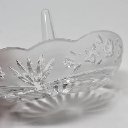 Ring Holder, Oneida, Southern Garden Frosted, Crystal, Germany, 4"