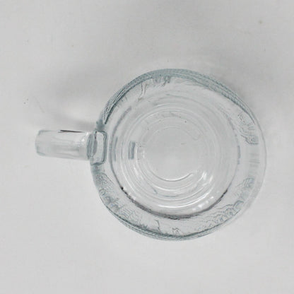 Mugs, Arcoroc, Canterbury / Crocus, Floral, Glass, Set of 6 Vintage