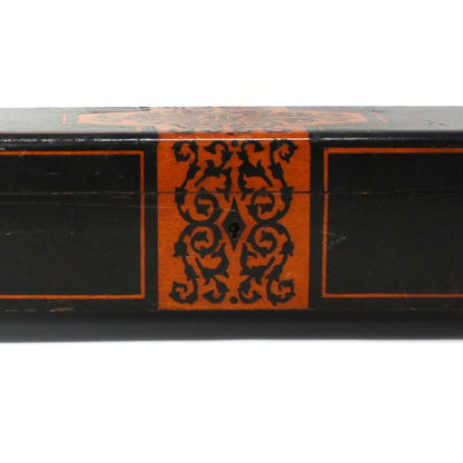 inlaid wood fretwork box