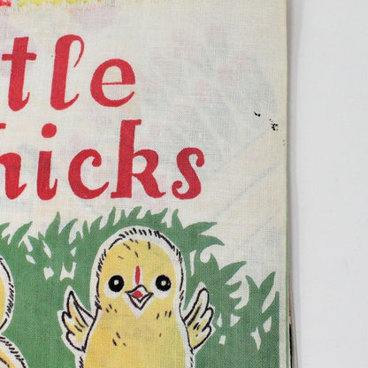 Children's Book, Peggy Cloth Book, Little Chicks, Steiner, Vintage 1965 RARE