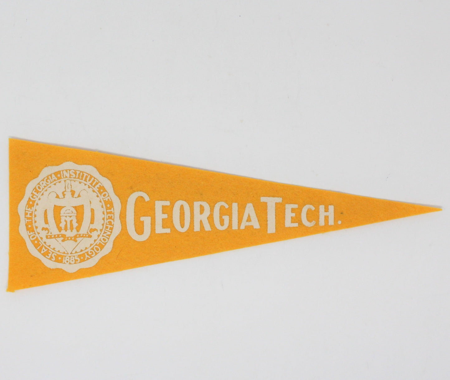 Pennant, School Pennant, Georgia Tech Collectible, Vintage 10"