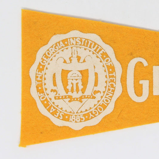 Pennant, School Pennant, Georgia Tech University Collectible, Felt Pennant, Vintage 10"