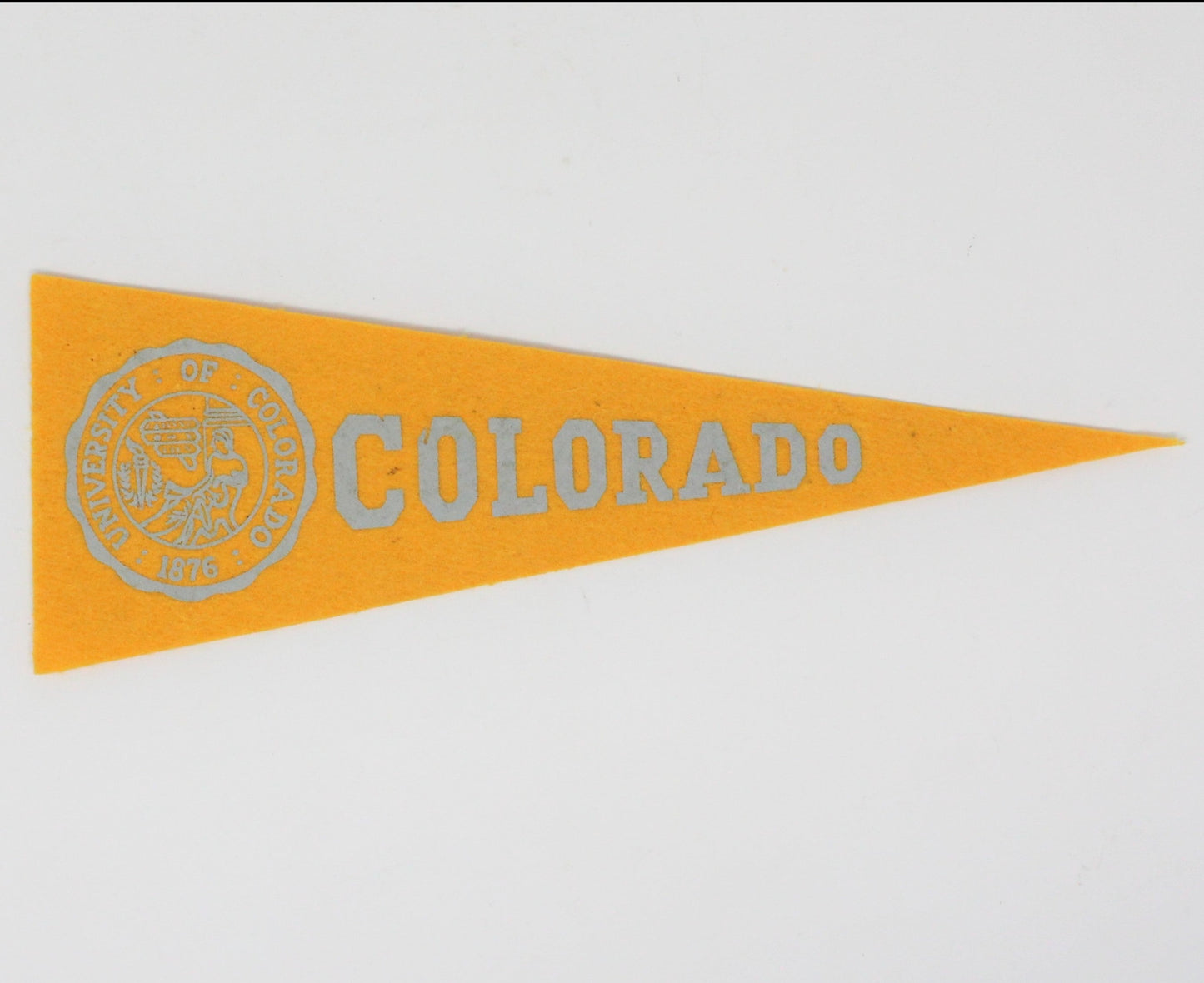 Pennant, School Pennant, University of Colorado Collectible, Vintage 10"