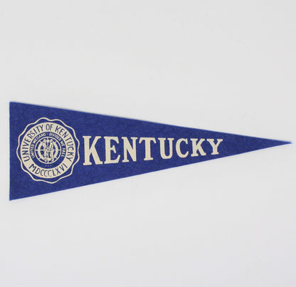 Pennant, School Pennant, University of Kentucky Collectible, Vintage 10"