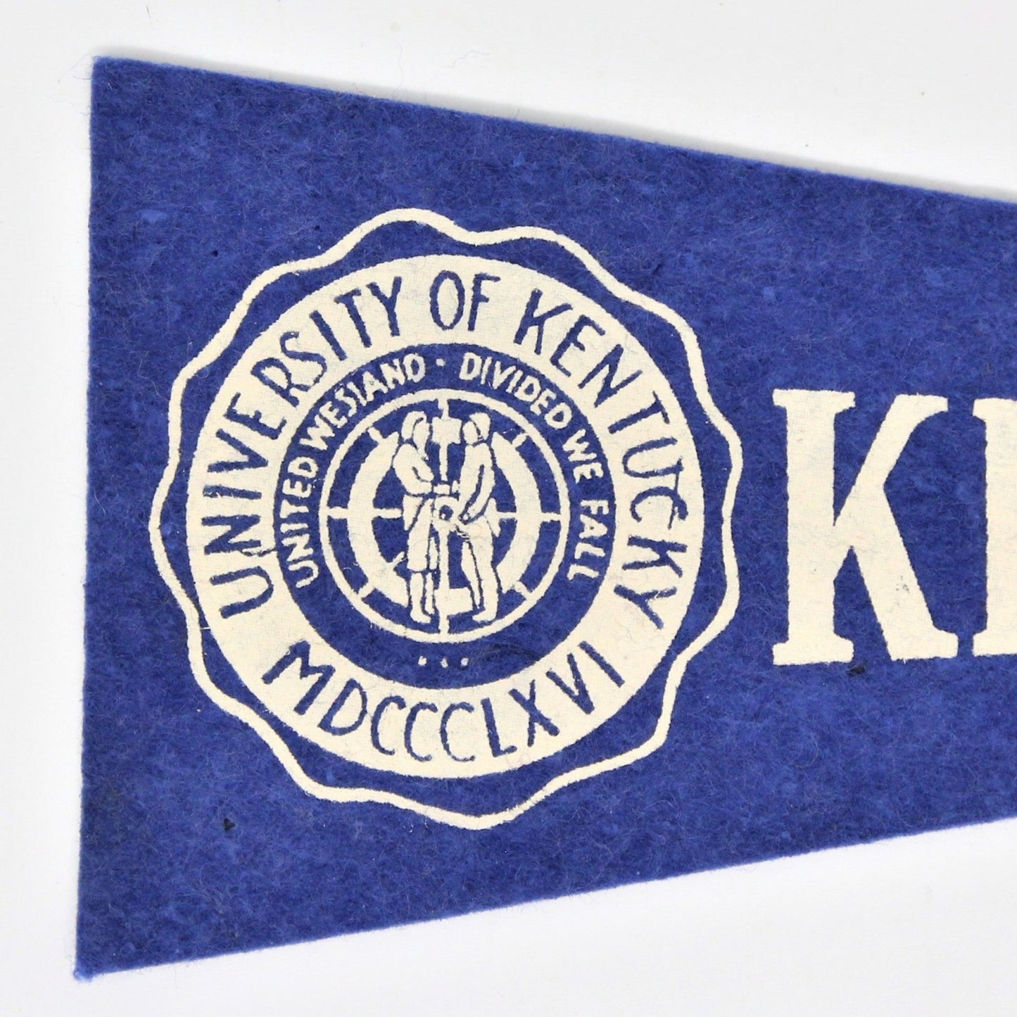 Pennant, School Pennant, University of Kentucky Collectible, Vintage 10"