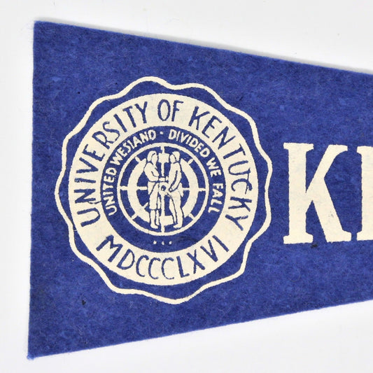 Pennant, School Pennant, University of Kentucky Collectible, Vintage 10", SOLD