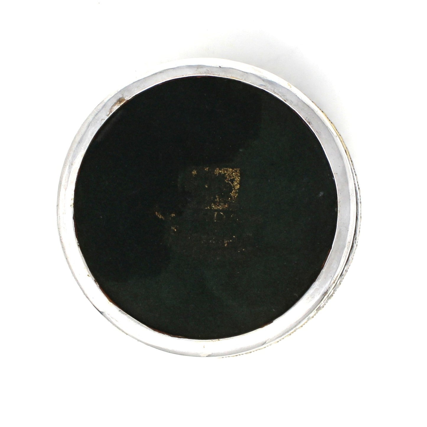 Bottle Coaster, Jordan Sheffield Collection, Silverplate & Wood, England, Vintage