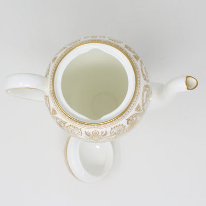 Coffee Pot, Wedgwood, Florentine Gold, Bone China, England, Vintage