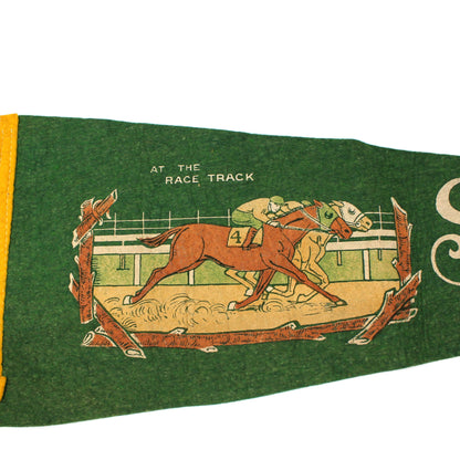 Horse Racing Vintage Pennant