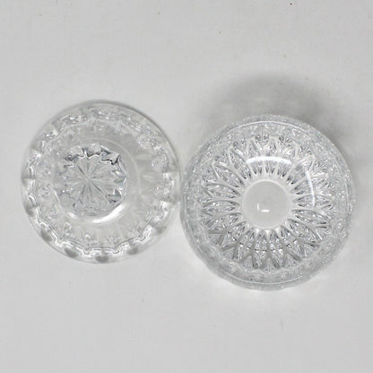 Sugar Bowl with Lid, Gorham Crystal, Althea Cut, Vintage