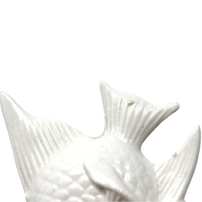 Salt and Pepper Shakers, Angel Fish Shaped Bone China, Elegant Coastal Tableware, Maritime Living, Vintage
