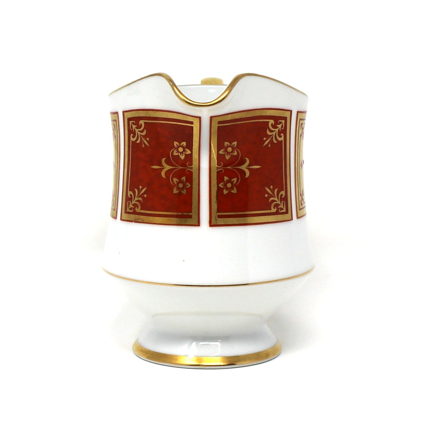 Creamer, Sango, Cumberland Pattern, Gold & Rust Red Panels, Vintage Japan