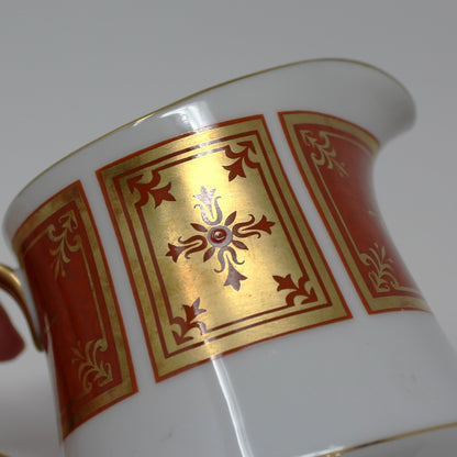 Creamer, Sango, Cumberland Pattern, Gold & Rust Red Panels, Vintage Japan