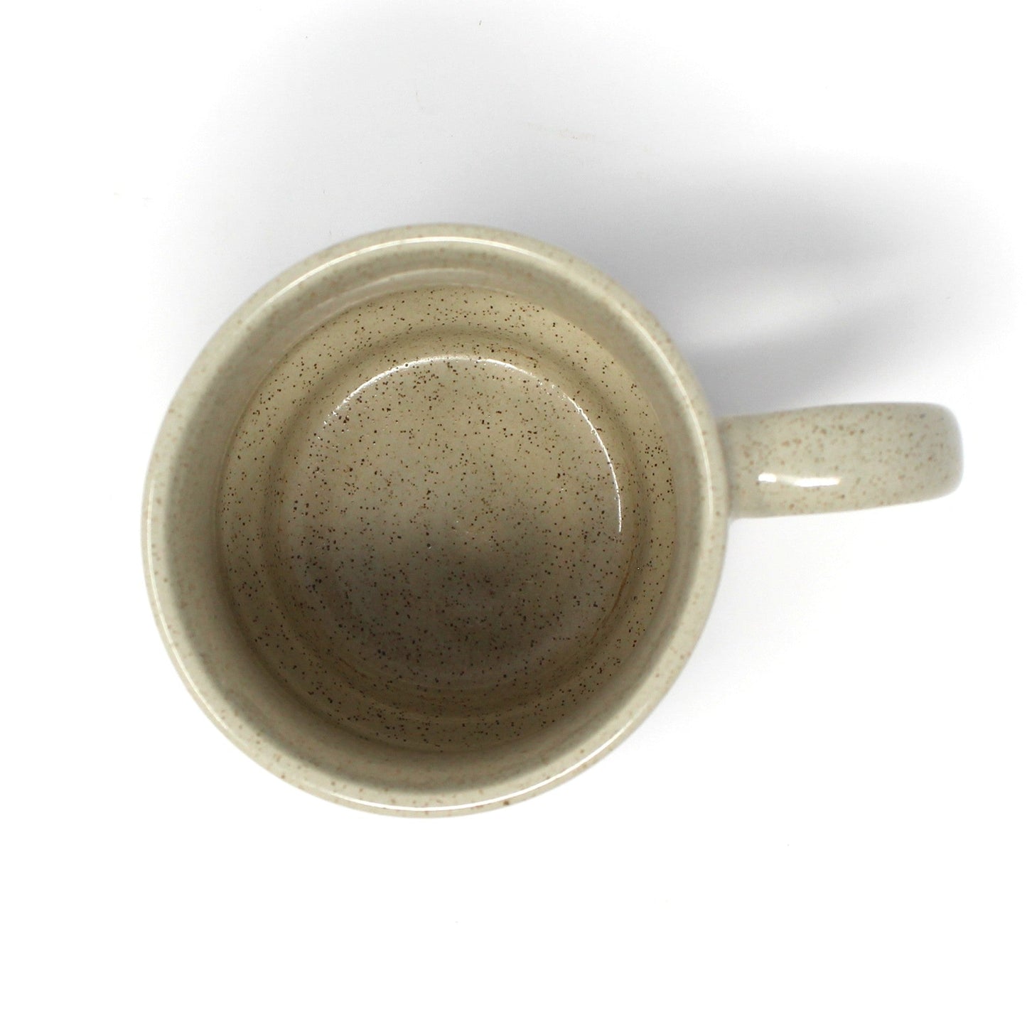 Mug, Coffee Mug, Sailboat Souvenir, Brown Stoneware, Retro Vintage