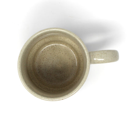 Mug, Coffee Mug, Sailboat Souvenir, Brown Stoneware, Retro Vintage