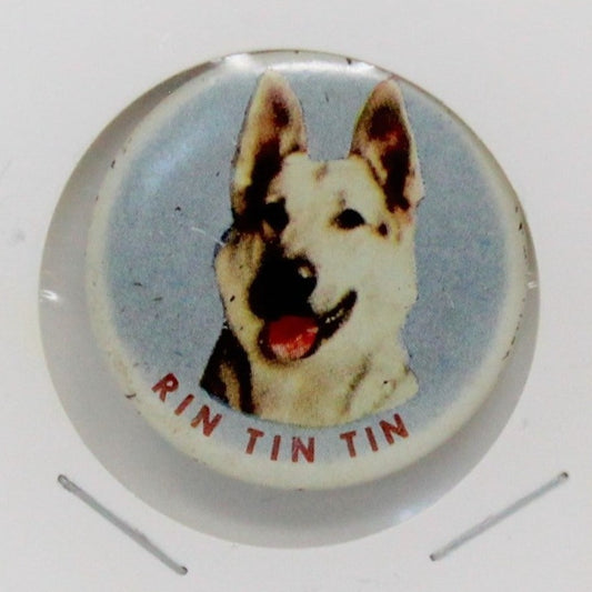 Pinback, Mini Pin, Rin Tin Tin Dog, Screen Gems TV Series, Vintage, SOLD