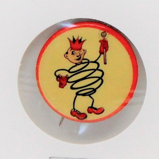 Pinback, Mini Pinback, King Koil Logo Pin Advertising Button, Vintage, SOLD
