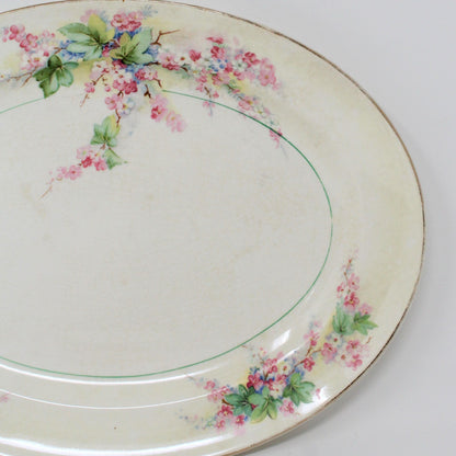 Serving Platter, Pope Gosser, Peggy Pattern, Pink Floral, Vintage