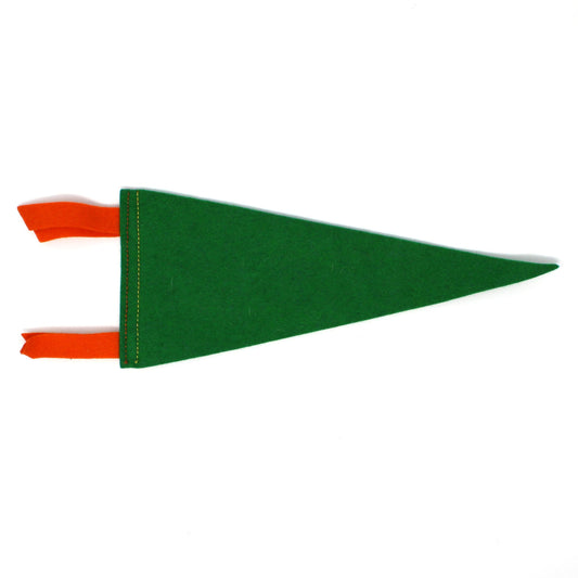Pennant, School Pennant, University of Miami Collectible, Wool Felt, Vintage 8.75"