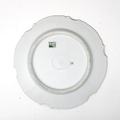 back view of antique decorative plate with Bavaria backstamp  