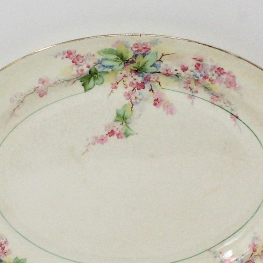 Serving Platter, Pope Gosser, Peggy Pattern, Pink Floral, Vintage