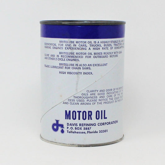 Coin Bank, Motor Oil Britelube, Tin Quart Can, Vintage