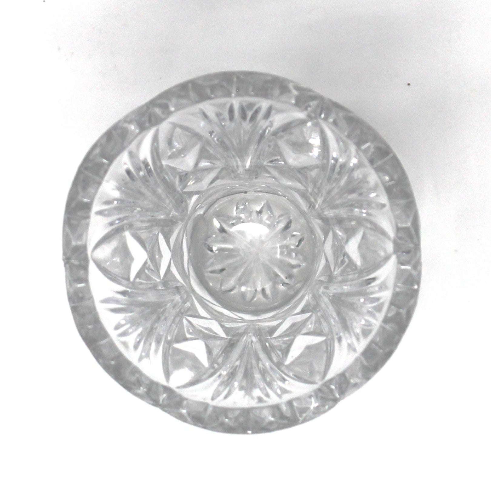 Decorative glass bowl on a white background