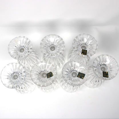 Bottom view of Mikasa water goblets