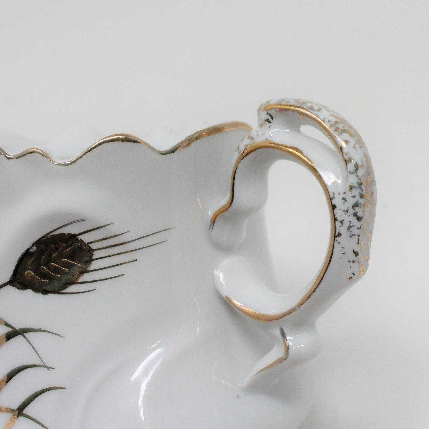 Creamer & Sugar with Lid, Lefton, Wheat 20595, Hand Painted Japan, Vintage