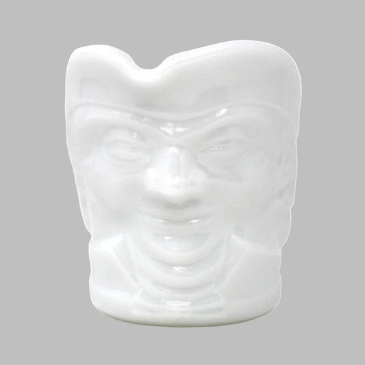Vintage Milk Glass Toby Jug, Face-shaped creamer by Federal Glass