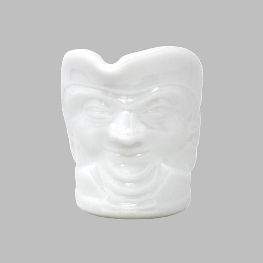 Vintage Milk Glass Toby Jug, Face-shaped creamer by Federal Glass