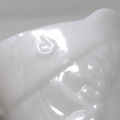 Pitchers / Jugs, Toby Jugs, Federal Glass, Character Colonial Man with Hat, Milk Glass, USA, Vintage