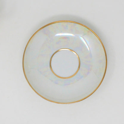 Breakfast Set, M Z Czechoslovakia, Iridescent, 6 Pieces, Vintage