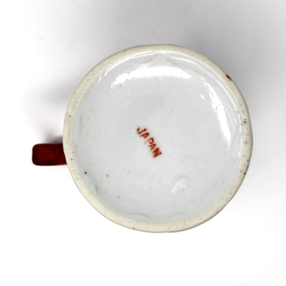 Creamer, Geisha Girl, Hand Painted Women in Garden, Cobalt Blue, Japan, Antique