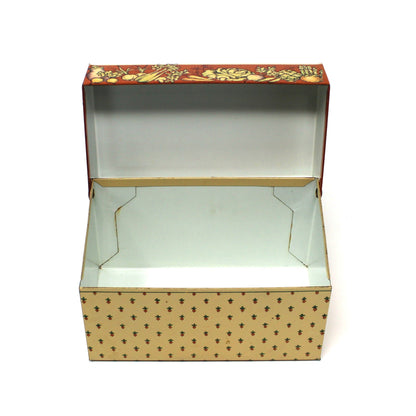 Recipe Box, Hallmark, Bon Appetit, Retro Kitchen, Vegetables Theme, Includes Orig. Index Cards, Metal, Vintage