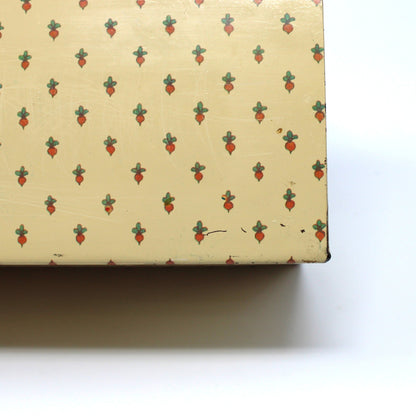 Recipe Box, Hallmark, Bon Appetit, Retro Kitchen, Vegetables Theme, Includes Orig. Index Cards, Metal, Vintage