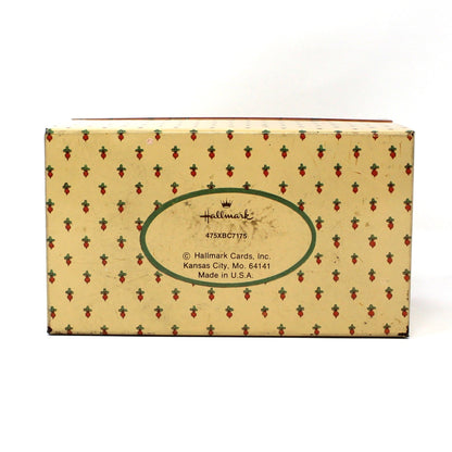 Recipe Box, Hallmark, Bon Appetit, Retro Kitchen, Vegetables Theme, Includes Orig. Index Cards, Metal, Vintage