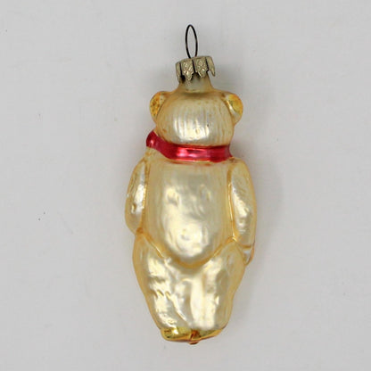 Ornament, Whitehurst, Figural Bear with Red Bow, Vintage Germany