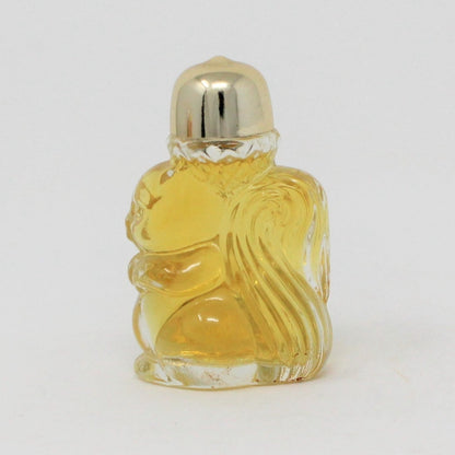 Perfume Bottle, Avon, Mini Squirrel, Autumn Scurry, Full Topaze Cologne, Vintage Collectible