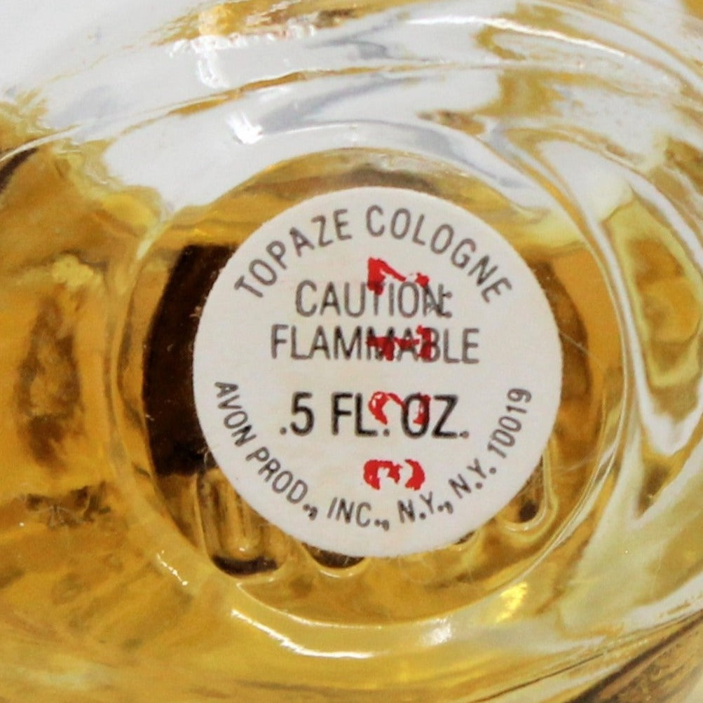 Perfume Bottle, Avon, Mini Squirrel, Autumn Scurry, Full Topaze Cologne, Vintage Collectible