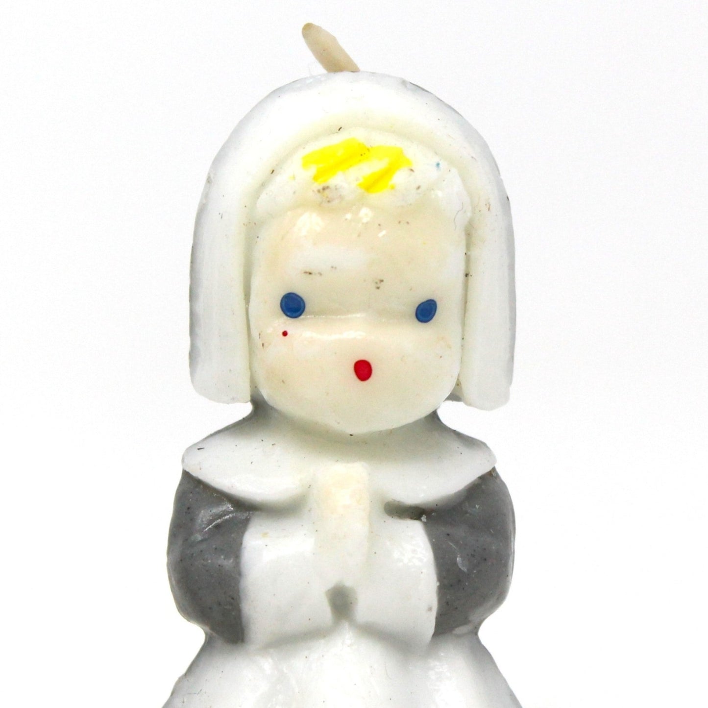 Candle, Gurley Novelty, Figural Pilgrims Thanksgiving Candles, Set of 2, Vintage, SOLD