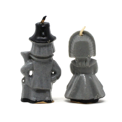 Candle, Gurley Novelty, Figural Pilgrims Thanksgiving Candles, Set of 2, Vintage, SOLD