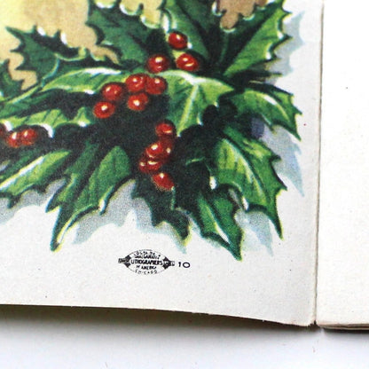 Sheet Music / Lead Sheet, Carols for Christmas, Vintage Litho Advertisement, RARE