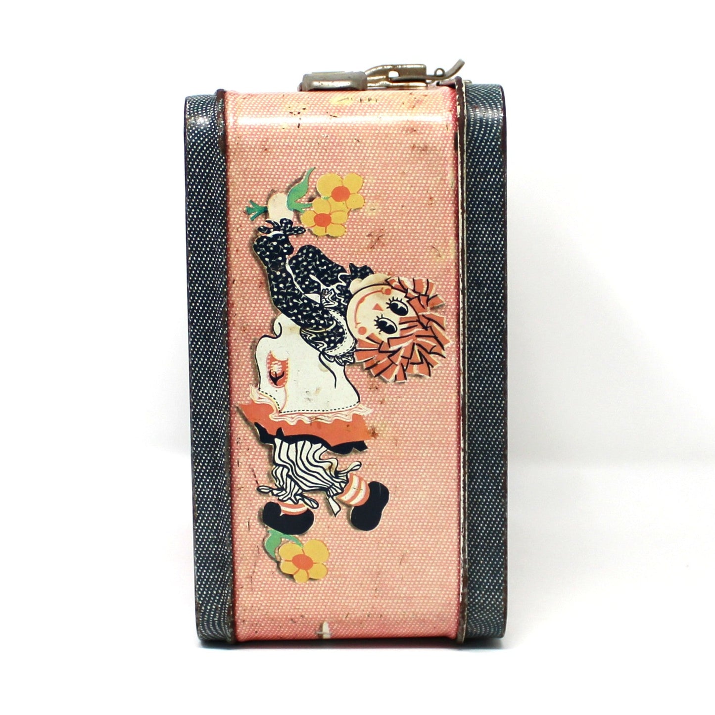 Box, Aladdin, Metal School Lunch Box, Raggedy Ann & Andy Children's Vintage