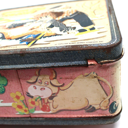 Box, Aladdin, Metal School Lunch Box, Raggedy Ann & Andy Children's Vintage