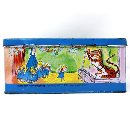 Box, Schylling, Metal School Lunch Box, Madeline in Paris Children's Cartoon, Bemelmans, Vintage