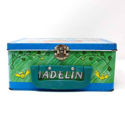 Box, Schylling, Metal School Lunch Box, Madeline in Paris Children's Cartoon, Bemelmans, Vintage