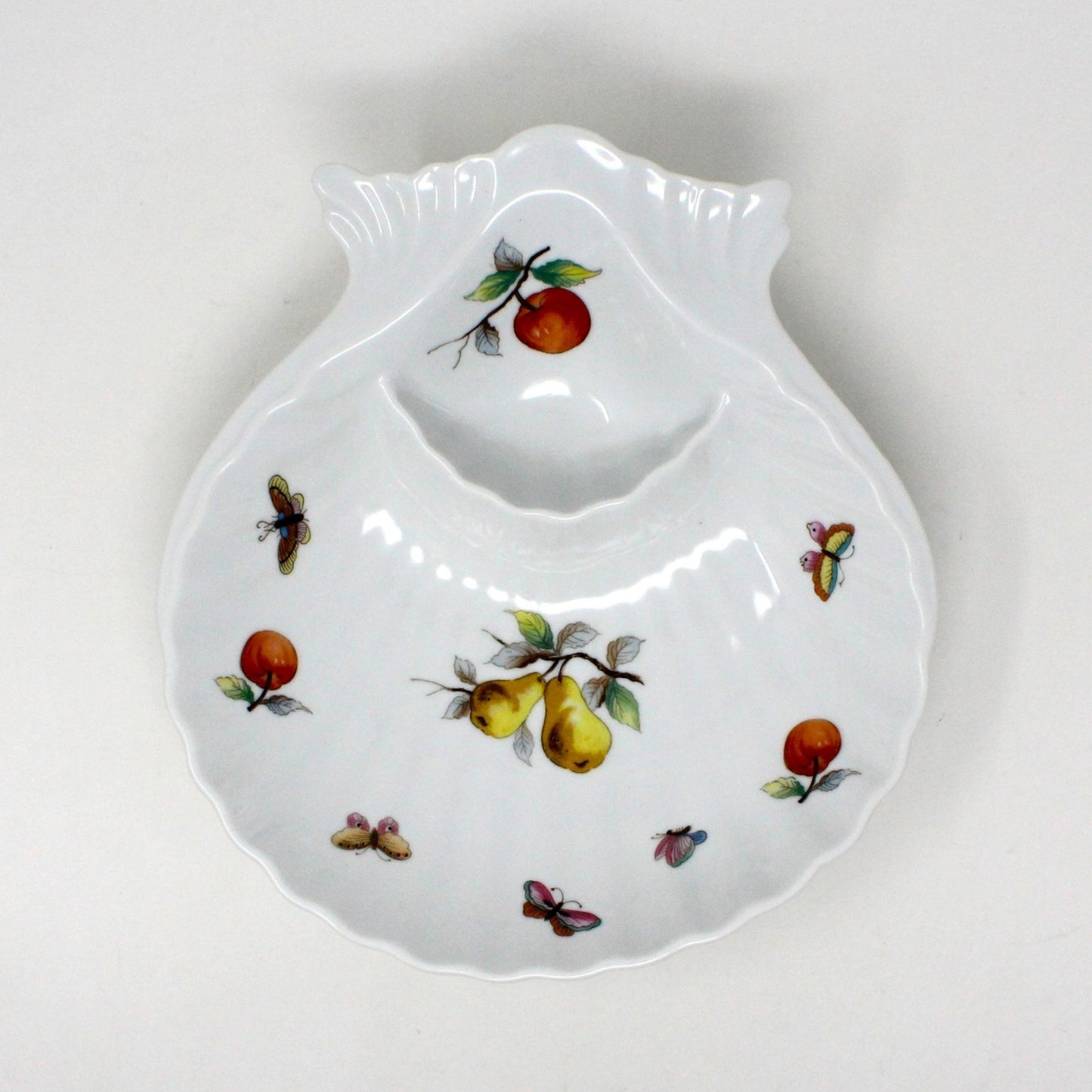 Divided Dish, Royal Worcester, Evesham, Shell Crudite, Vintage