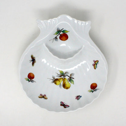 Divided Dish, Royal Worcester, Evesham, Shell Crudite, Vintage