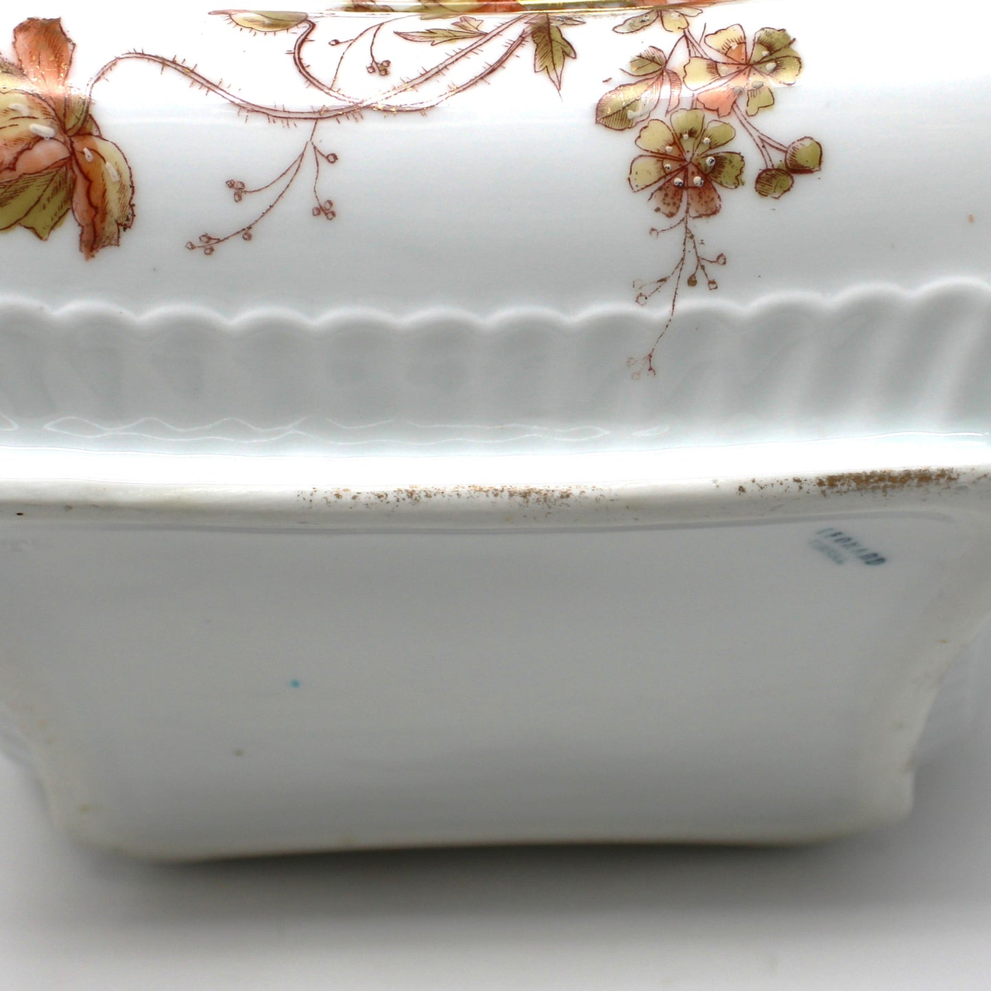 Bowl, Count Thun Factory, Square Bowl, Hand Painted Florals, Czech Porcelain, Leonard Vienna, Pattern 7612, Antique
